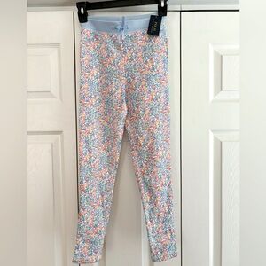 Ralph Lauren Polo Girls Floral Leggings. Sz M 8-10, NWT.